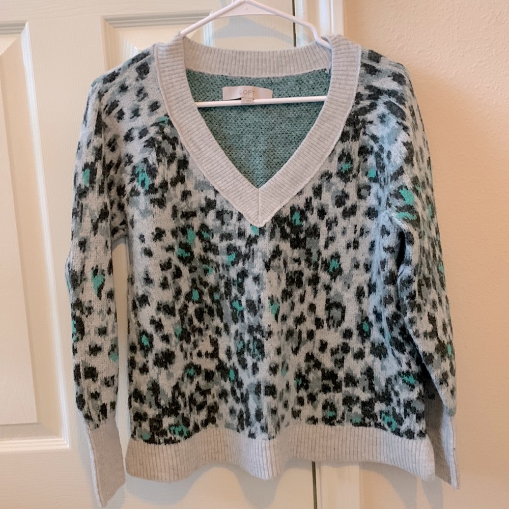 LOFT Leopard Sweater